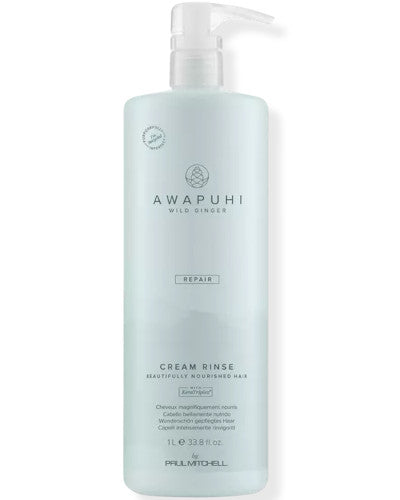 Awapuhi Wild Ginger Keratin Cream Rinse Liter 33.8 oz