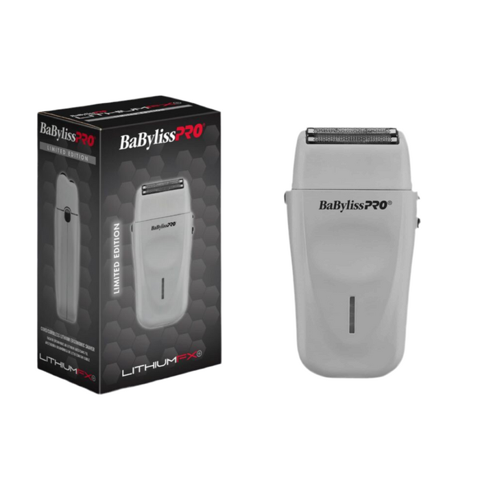BaBylissPRO® LithiumFX+ Limited Edition Grey Cord/Cordless Lithium Ergonomic Double Foil Shaver