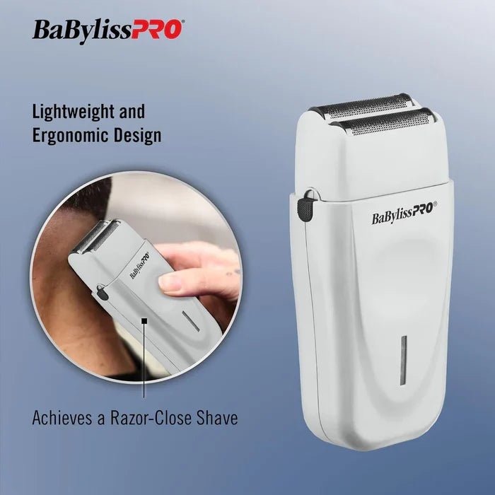 BaBylissPRO® LithiumFX+ Limited Edition Grey Cord/Cordless Lithium Ergonomic Double Foil Shaver