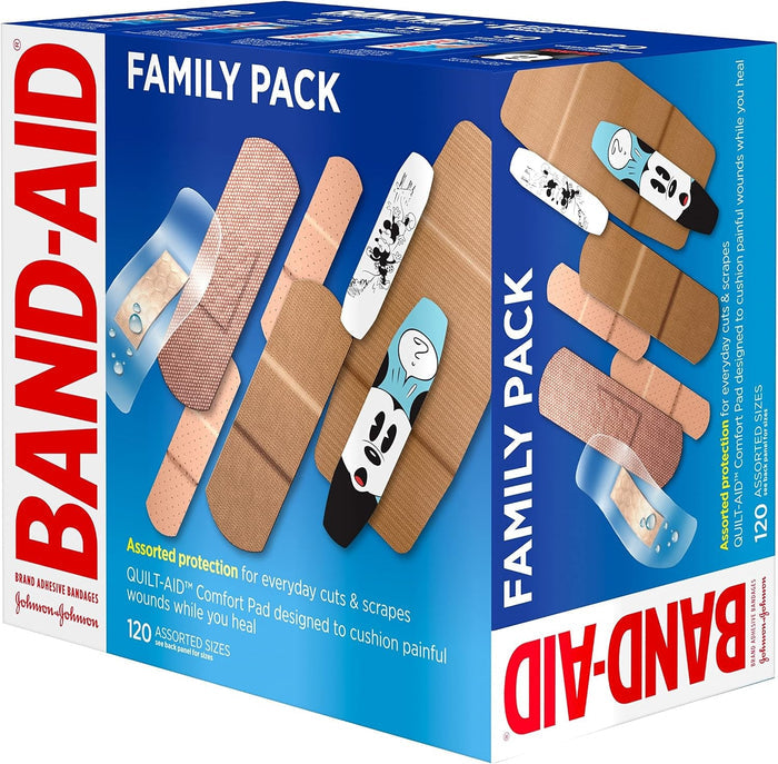 Band-Aid Adhesive Bandages Variety Pack, Assorted Sizes