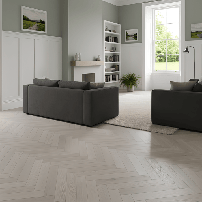 Baum Meadow Oak Herringbone (Laminate Flooring) - Wood Floor Store