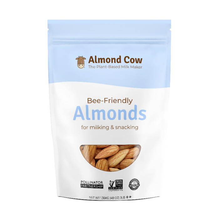 3lb bag of high-quality almonds, perfect for milking, healthy recipes, and on-the-go snacks.