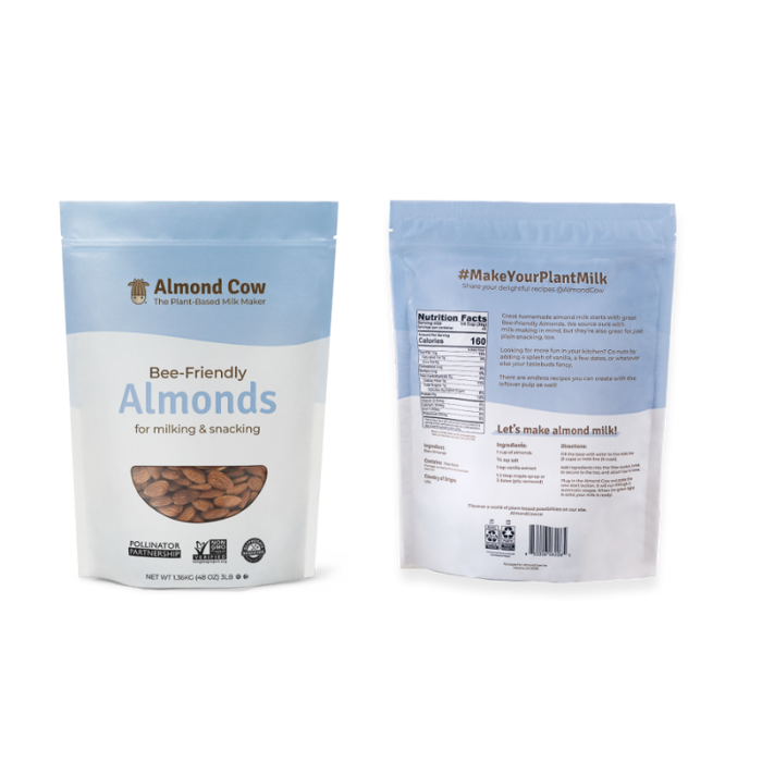 3lb bag of high-quality almonds, perfect for milking, healthy recipes, and on-the-go snacks.