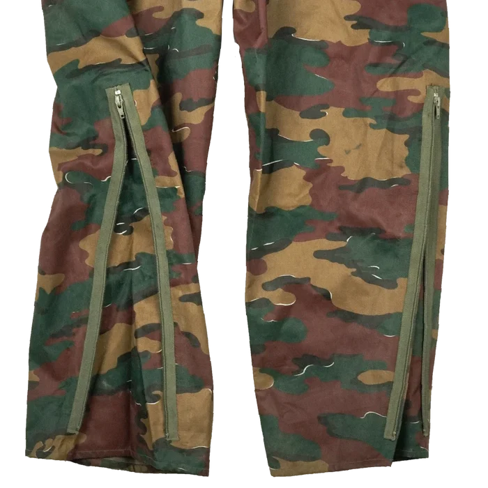 Belgian Jigsaw Camo Wet Weather Trousers - Value Grade - Belgian Army Surplus - Rain Trousers