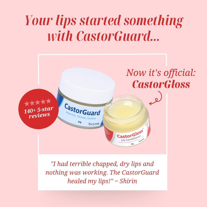 Biome CastorGloss™ Lip Conditioner Lip Balm