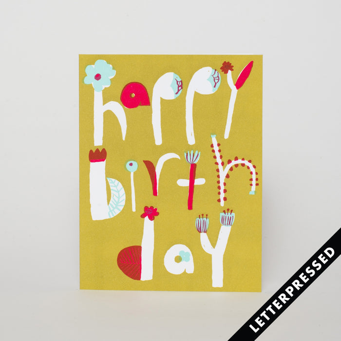 Birthday Flower Card