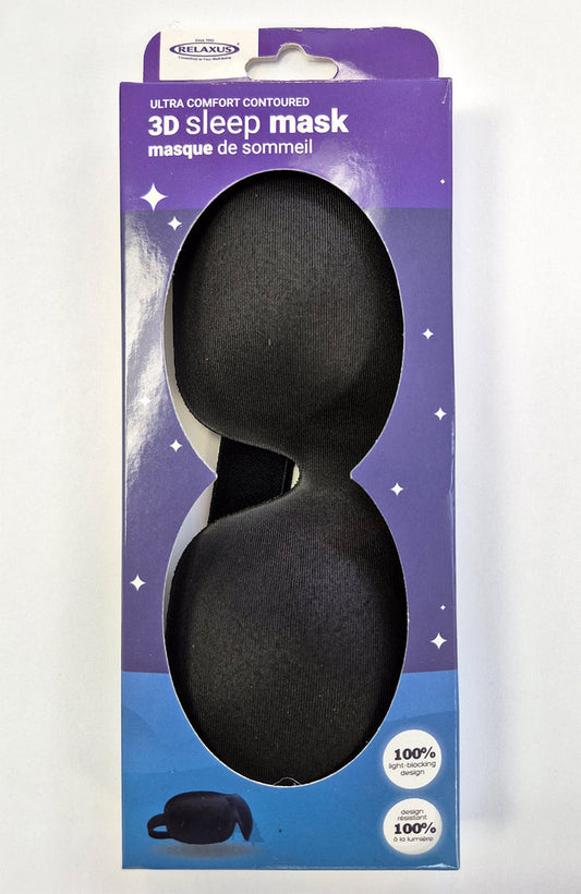 Black 3D Sleep Mask
