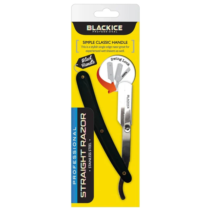 Black Ice Professional Classic Black Straight Razor