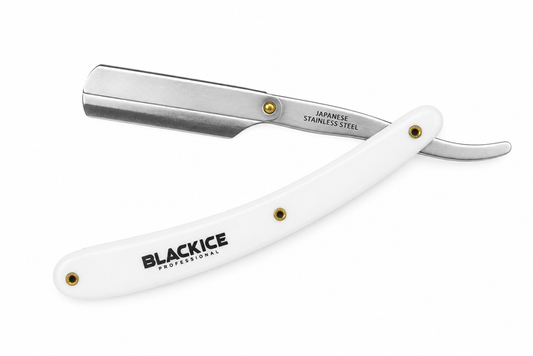 Black Ice Professional Classic White Straight Razor