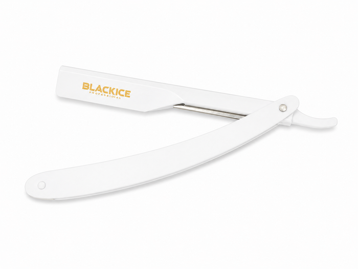 Black Ice Professional Side Out Razor Holder - White