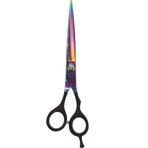 Black Ice Professional Stylish Off Set Grip Holo & Black 7" Shear