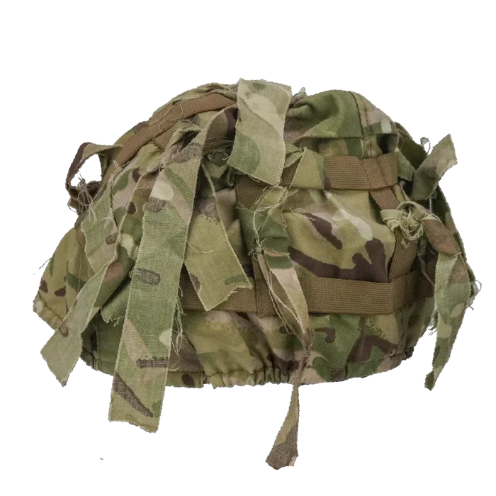 British MTP MK6 Helmet Cover w/ Scrim - British Army Surplus - Helmets