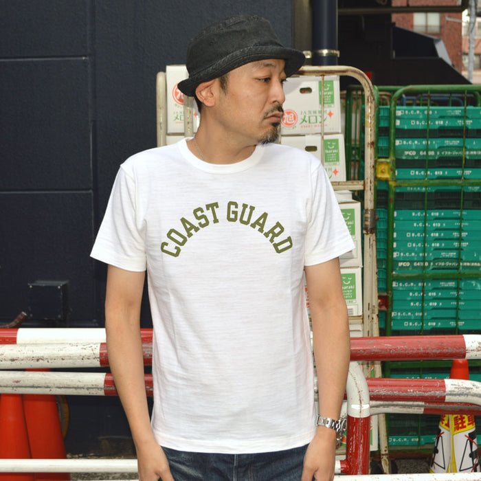 BUZZ RICKSON'S "BR79567" Slub Yarn T-shirt COAST GUARD