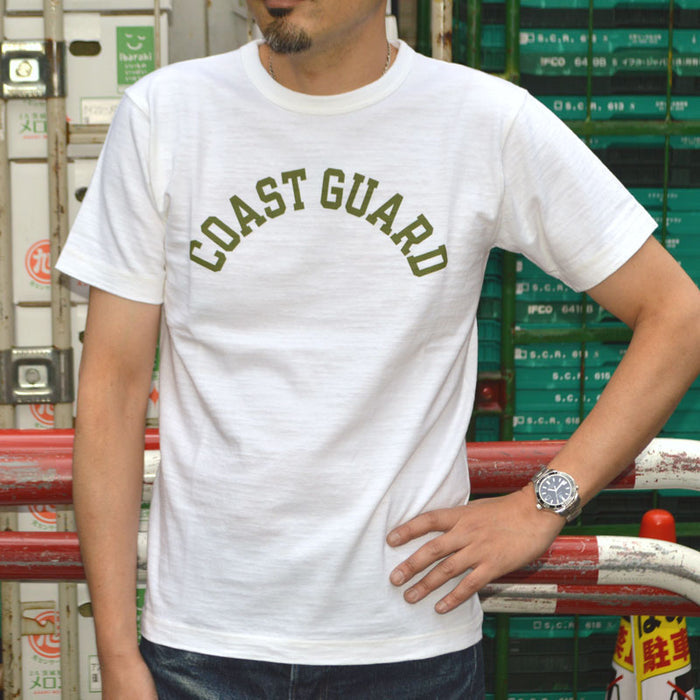 BUZZ RICKSON'S "BR79567" Slub Yarn T-shirt COAST GUARD
