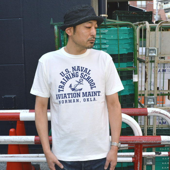 BUZZ RICKSON'S "BR79573" Government Issue T-shirt U.S. Naval Training School
