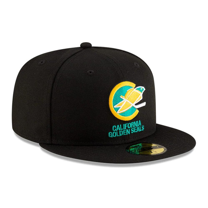 This is a California Golden Seals NHL Basic Black 59FIFTY Fitted Cap 4