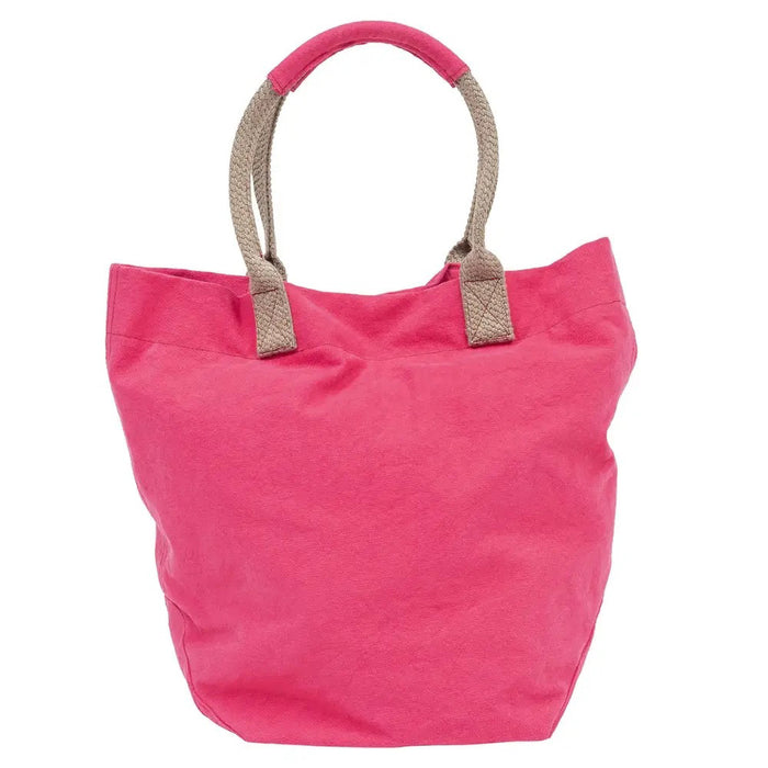 The TRAVAUX EN COURS CANVAS TOTE BAG is a versatile teal accessory with beige 100% cotton canvas handles. It features a spacious main compartment, with securely stitched handles ideal for carrying by hand or over the shoulder.