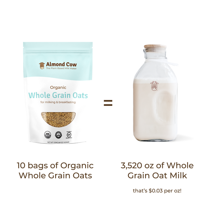 Case of Organic Whole Grain Oats - 30 lbs