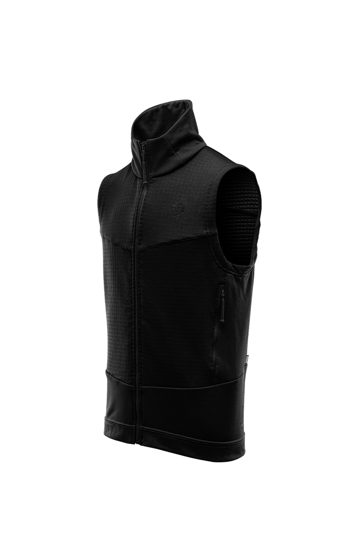 SM Cut of Out Centurion Alpine Gilet In Obsidian Black (GM)