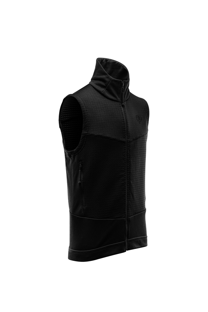 SM Cut of Out Centurion Alpine Gilet In Obsidian Black (GM)