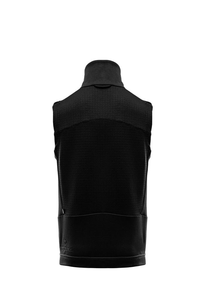 SM Cut of Out Centurion Alpine Gilet In Obsidian Black (GM)