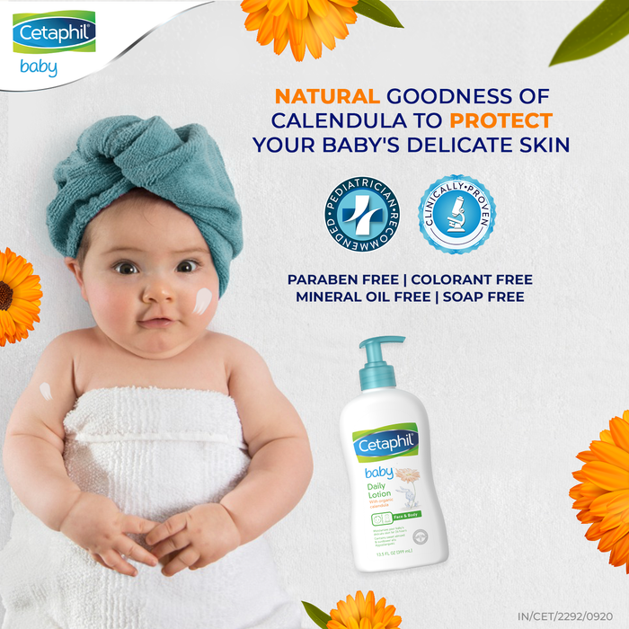 Cetaphil Baby Daily Lotion with Organic Calendula -400ml