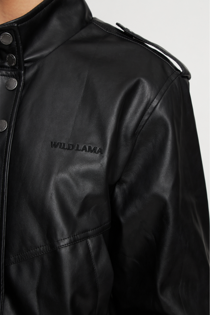 Chaqueta Maite PU Reciclada Negra Mujer