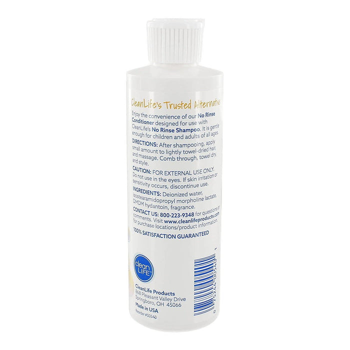 CleanLife No Rinse Conditioner, 8 oz Bottle - 00540-Single - LL Medico