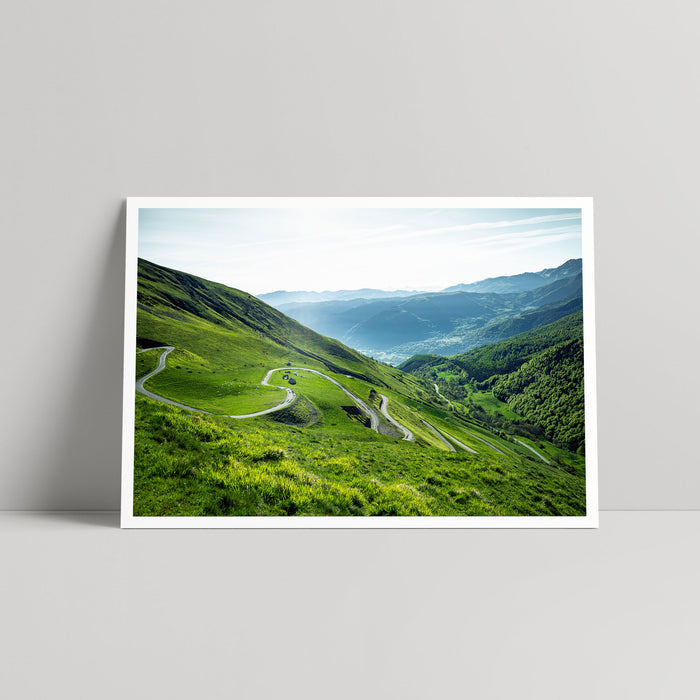 Col du Portet | Greens - Art Print - Daniel Hughes - Rouleur