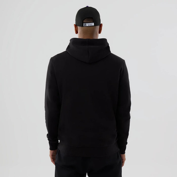 The Male model is wearing Colorado Rockies MLB Black Pullover Hoodie 2