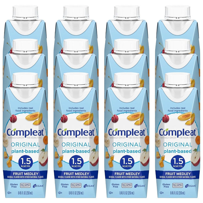 Compleat Original 1.5 Tube Feeding Formula, Fruit Medley, 250 mL - 00043900913933-Single - LL Medico