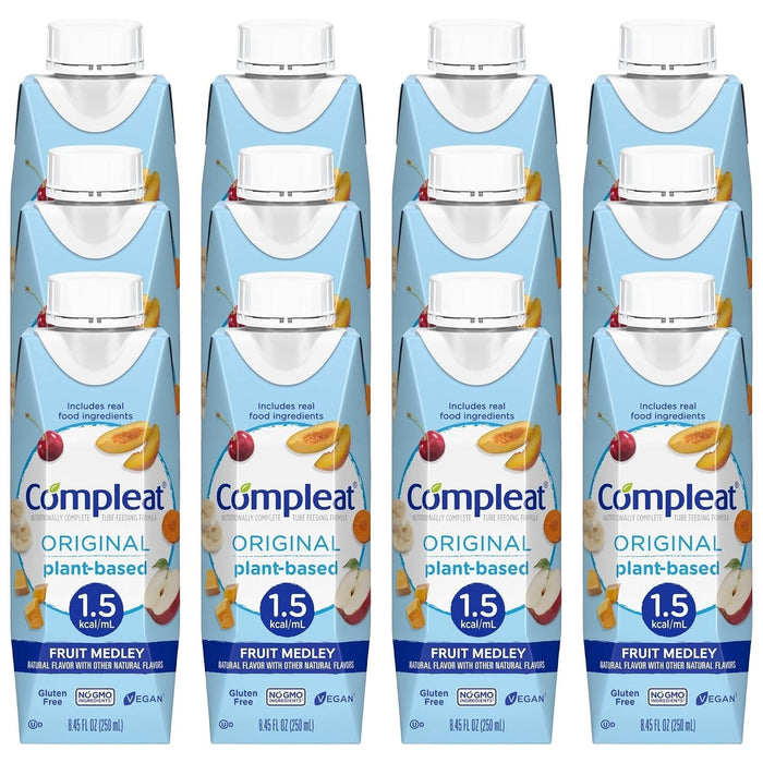 Compleat Original 1.5 Tube Feeding Formula, Fruit Medley, 250 mL - 00043900913933-Single - LL Medico