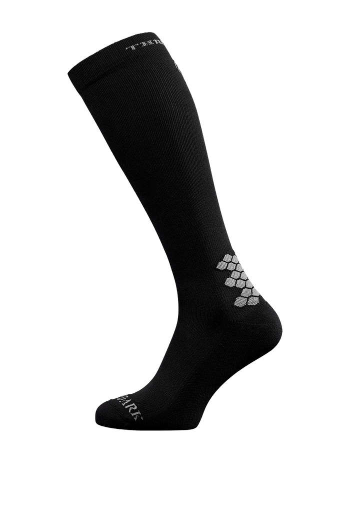 SM Cut of Out Compression Socks In Obsidian Black  (GM)