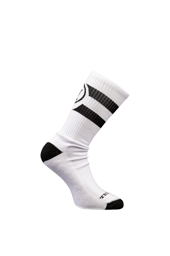 SM Cut of Out Crew Socks In Optic White (GM)