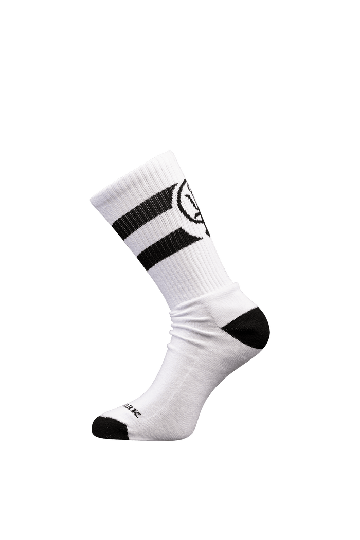 SM Cut of Out Crew Socks In Optic White (GM)