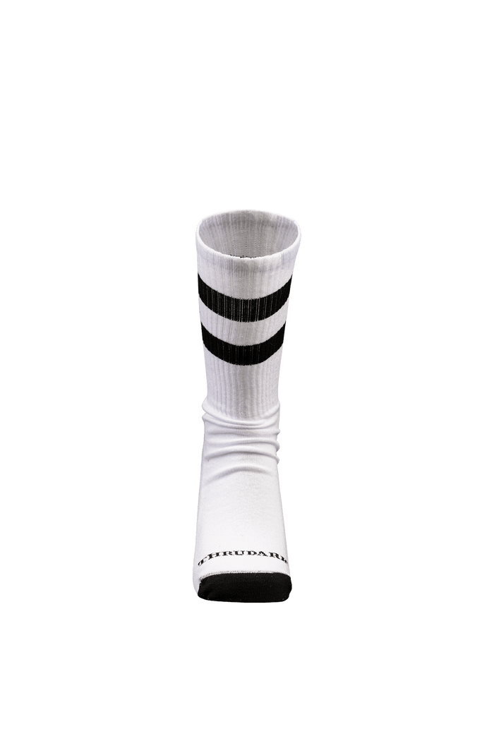 SM Cut of Out Crew Socks In Optic White (GM)