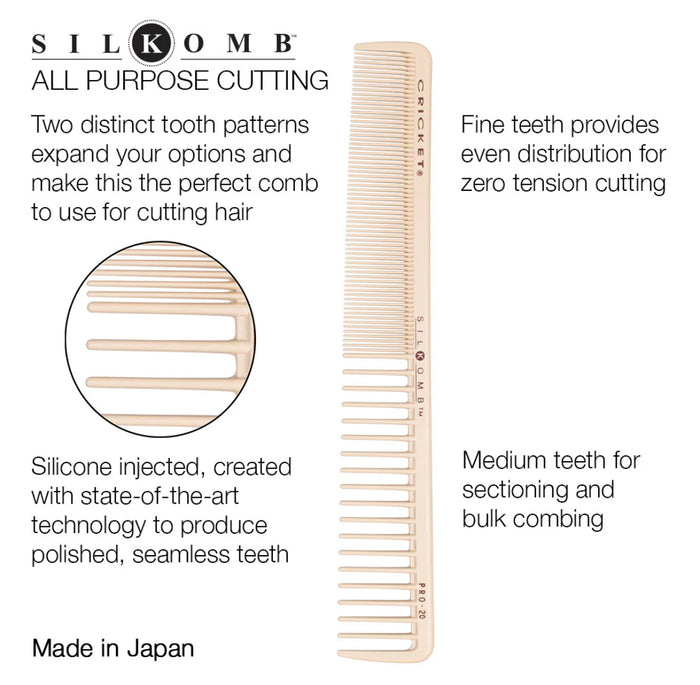 Cricket Silkomb Pro-20 All Purpose Cutting Comb