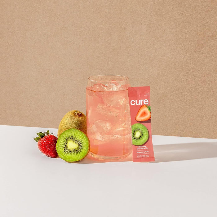 Cure Hydration Electrolyte Drink Mix, Strawberry Kiwi, 7.6 g - HM1009-Pack - LL Medico