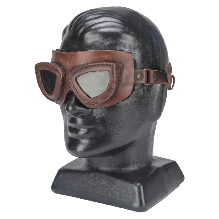 Custom Leather Aviator Goggles, Item 3 - Film Production Used - Collectables & Rarities