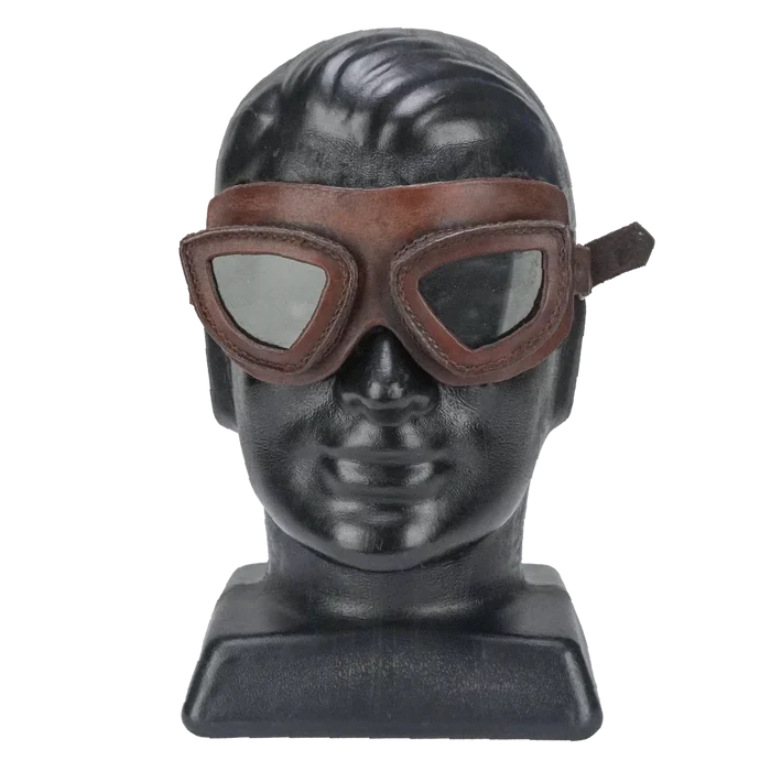 Custom Leather Aviator Goggles, Item 3 - Film Production Used - Collectables & Rarities