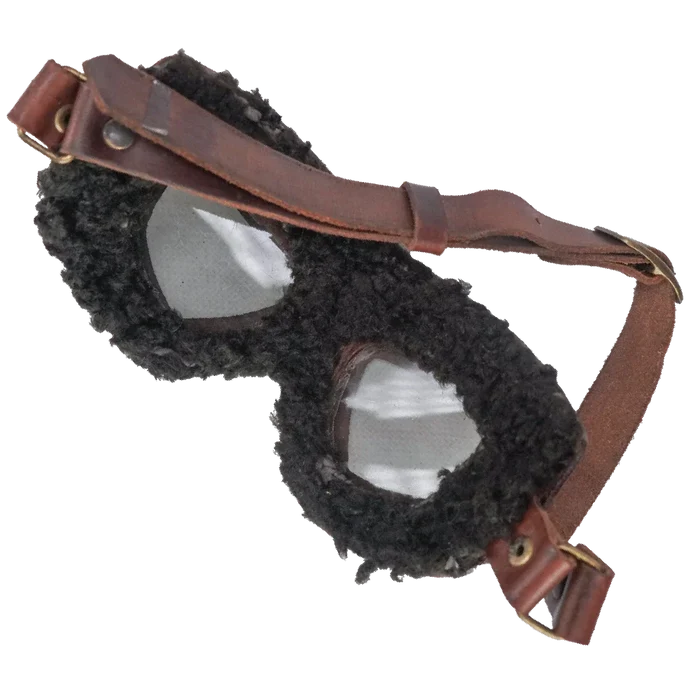 Custom Leather Aviator Goggles, Item 3 - Film Production Used - Collectables & Rarities