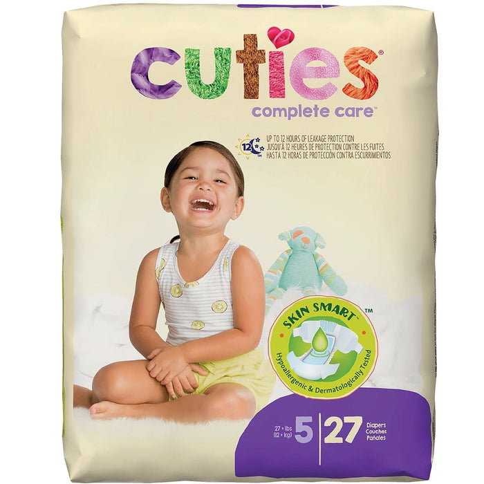 Cuties Complete Care Baby Diapers, Size 5 - CR5001-Pack - LL Medico