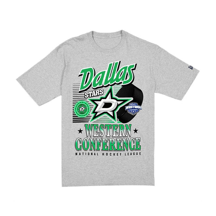 The Male model is wearing Dallas Stars NHL Sport Classic Grey T-Shirt 6