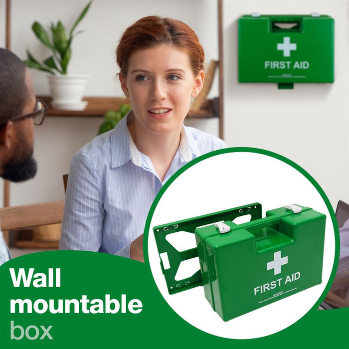 Deluxe BS8599-1 Workplace First Aid Kit with Wall Mounted Bracket