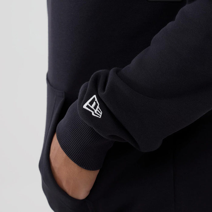 The Male model is wearing Detroit Tigers MLB Navy Pullover Hoodie 5