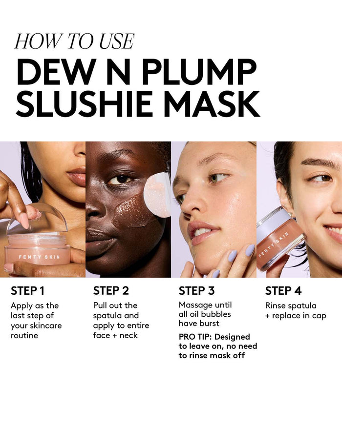 Dew N Plump Trio: Dew N Plump Face Mist, Serum + Slushie Mask
