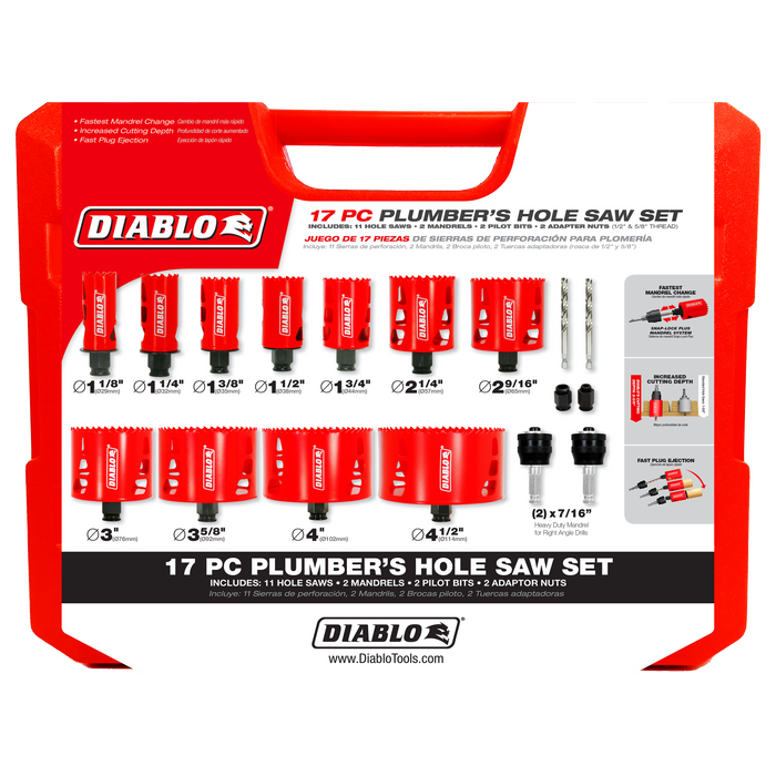 Diablo Bi-Metal Hole Saw Set