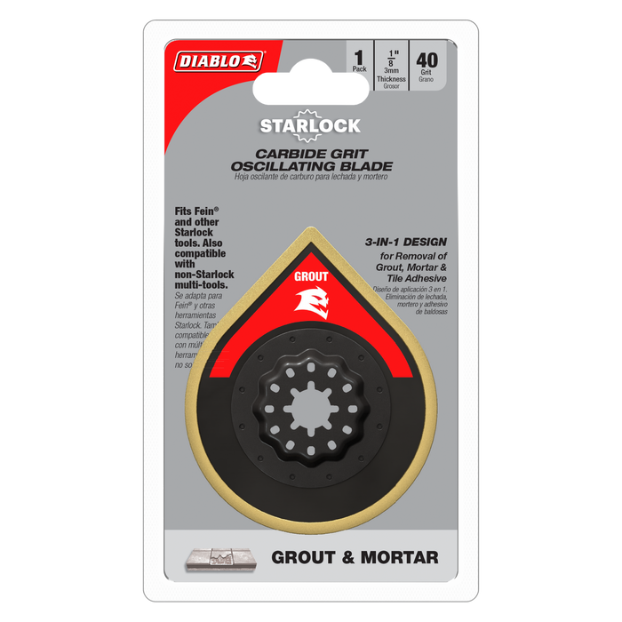 Diablo  Carbide Grit Oscillating Blade for Grout