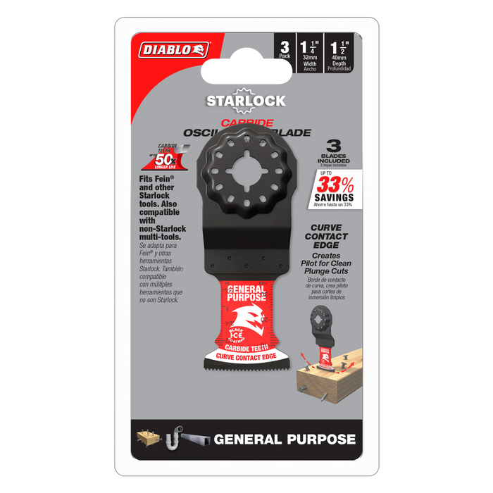 Diablo Carbide Oscillating Blades for General Purpose Cuts