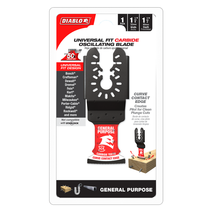 Diablo Carbide Oscillating Blades for General Purpose Cuts